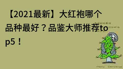 【2021最新】大紅袍哪個品種最好？品鑒大師推薦top5！
