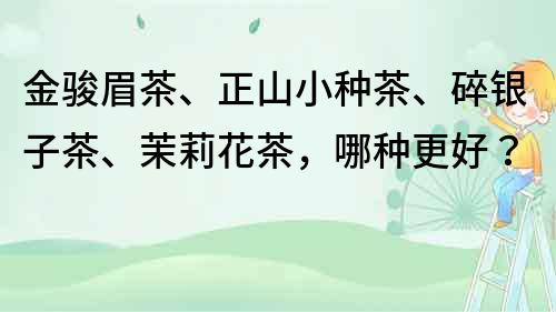 金駿眉茶、正山小種茶、碎銀子茶、茉莉花茶，哪種更好？