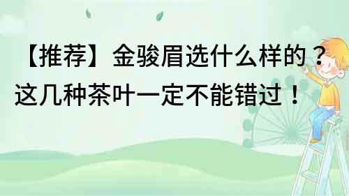 【推薦】金駿眉選什么樣的？這幾種茶葉一定不能錯(cuò)過(guò)！