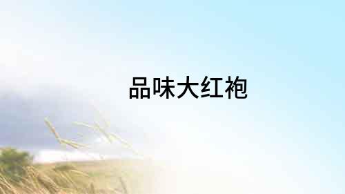 品味大紅袍