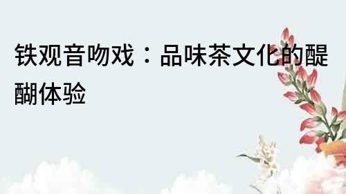 鐵觀音吻戲：品味茶文化的醍醐體驗(yàn)