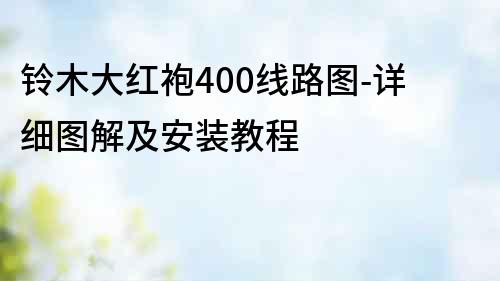 鈴木大紅袍400線路圖-詳細圖解及安裝教程