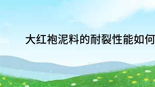 大紅袍泥料的耐裂性能如何？