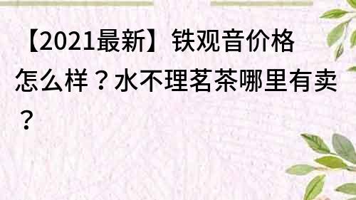 【2021最新】鐵觀音價格怎么樣？水不理茗茶哪里有賣？