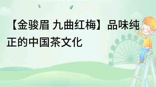 【金駿眉 九曲紅梅】品味純正的中國茶文化