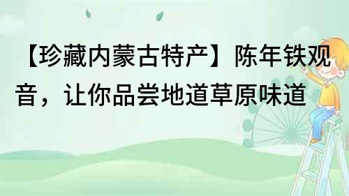 【珍藏內蒙古特產】陳年鐵觀音，讓你品嘗地道草原味道
