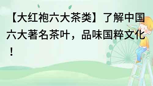 【大紅袍六大茶類】了解中國六大著名茶葉，品味國粹文化！