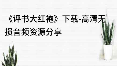 《評書大紅袍》下載-高清無損音頻資源分享