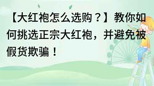 【大紅袍怎么選購？】教你如何挑選正宗大紅袍，并避免被假貨欺騙！