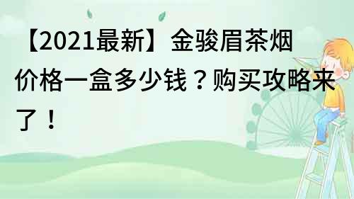 【2022最新】金駿眉茶煙價格一盒多少錢？購買攻略來了！