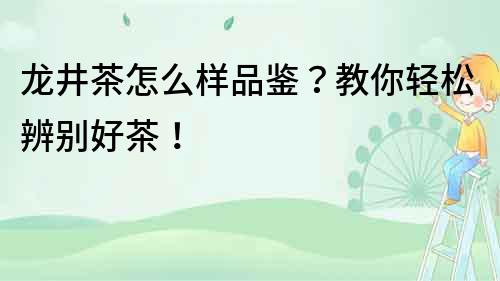 龍井茶怎么樣品鑒？教你輕松辨別好茶！