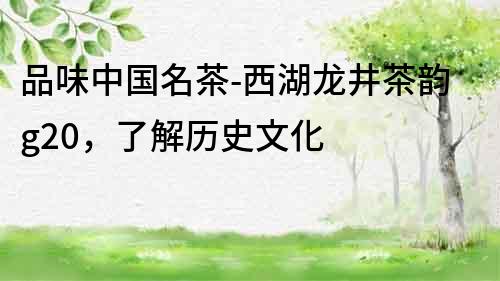 品味中國(guó)名茶-西湖龍井茶韻g20，了解歷史文化