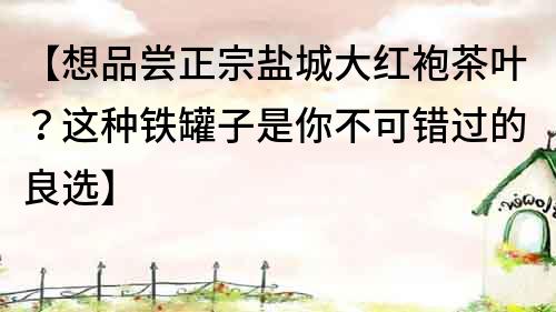 【想品嘗正宗鹽城大紅袍茶葉？這種鐵罐子是你不可錯過的良選】