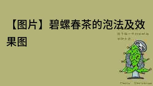 【圖片】碧螺春茶的泡法及效果圖