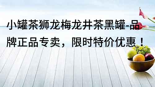 小罐茶獅龍梅龍井茶黑罐-品牌正品專賣，限時特價優(yōu)惠！