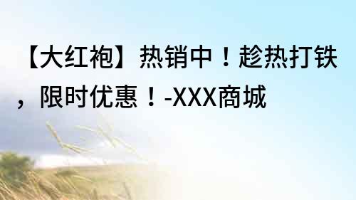 【大紅袍】熱銷中！趁熱打鐵，限時優(yōu)惠！-XXX商城