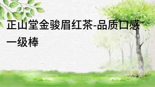 正山堂金駿眉紅茶-品質口感一級棒
