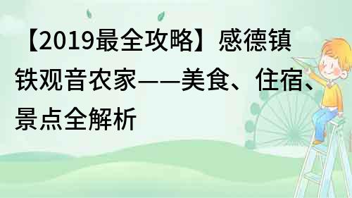 【2019最全攻略】感德鎮(zhèn)鐵觀音農(nóng)家——美食、住宿、景點全解析
