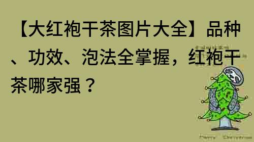 【大紅袍干茶圖片大全】品種、功效、泡法全掌握，紅袍干茶哪家強？