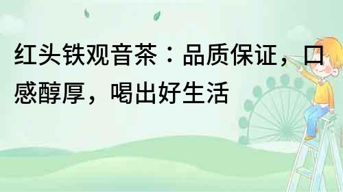 紅頭鐵觀音茶：品質保證，口感醇厚，喝出好生活