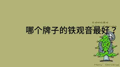 哪個牌子的鐵觀音最好？