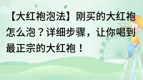 【大紅袍泡法】剛買的大紅袍怎么泡？詳細(xì)步驟，讓你喝到最正宗的大紅袍！
