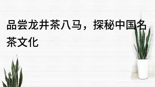 品嘗龍井茶八馬，探秘中國名茶文化