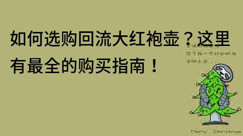 如何選購回流大紅袍壺？這里有最全的購買指南！