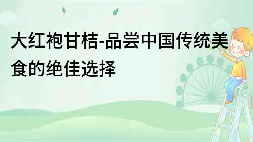 大紅袍甘桔-品嘗中國傳統(tǒng)美食的絕佳選擇