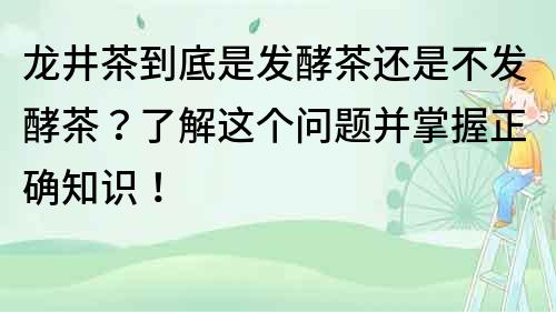 龍井茶到底是發酵茶還是不發酵茶？了解這個問題并掌握正確知識！