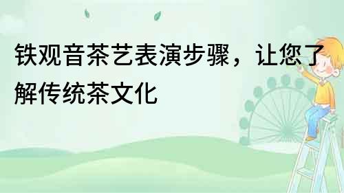 鐵觀音茶藝表演步驟，讓您了解傳統(tǒng)茶文化