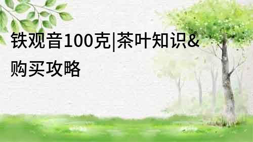 鐵觀音100克|茶葉知識(shí)&購(gòu)買攻略